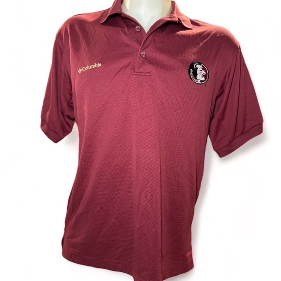 Columbia Maroon Men's Shirt - Picture 1 of 6